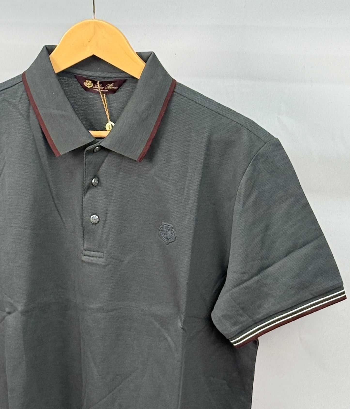 LORO_PIANA POLO GREEN TSHIRT