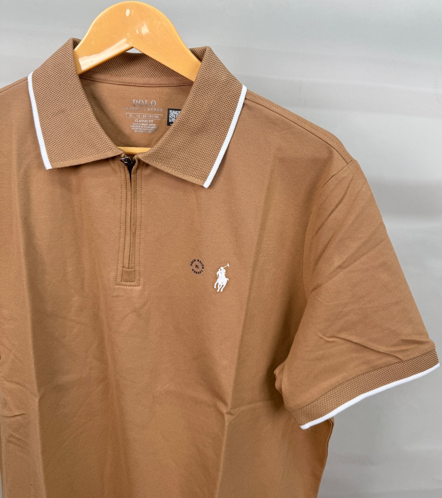 POL_O LIGHT BROWN TSHIRT