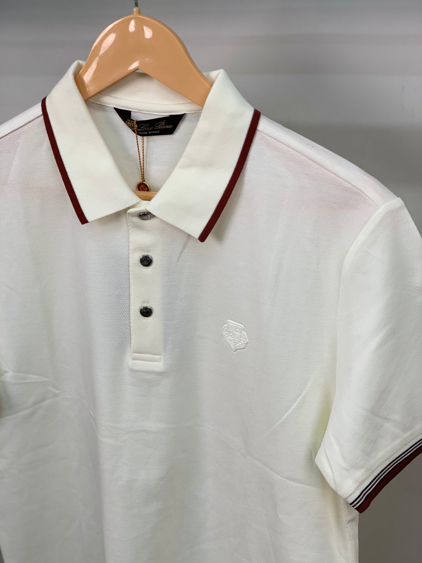 LORO_PIANA POLO OFF WHITE TSHIRT