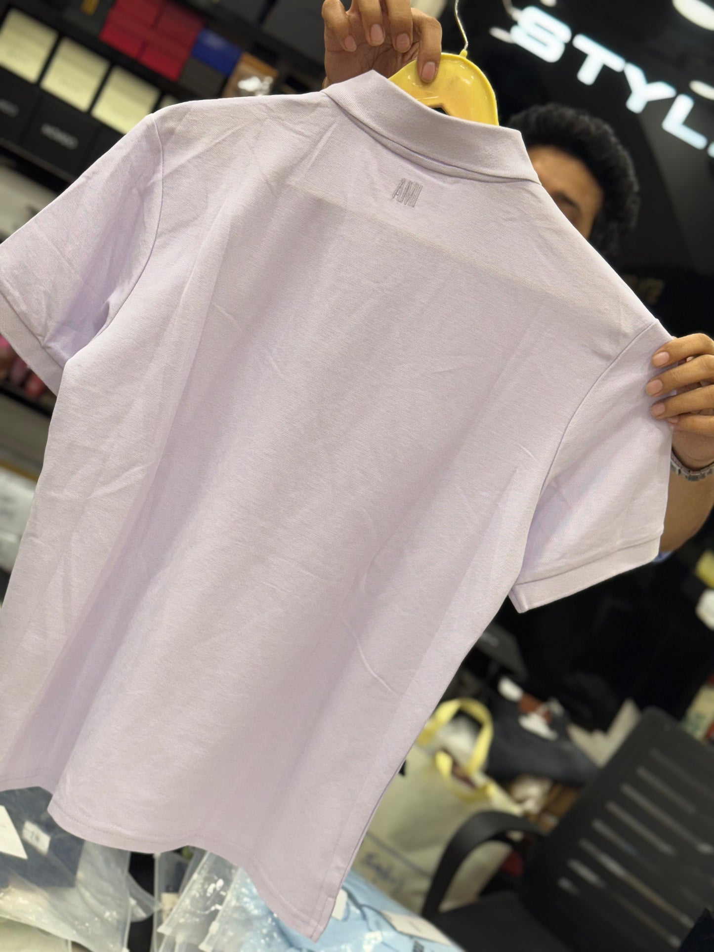 Am_i Paris Light purple polo shirt