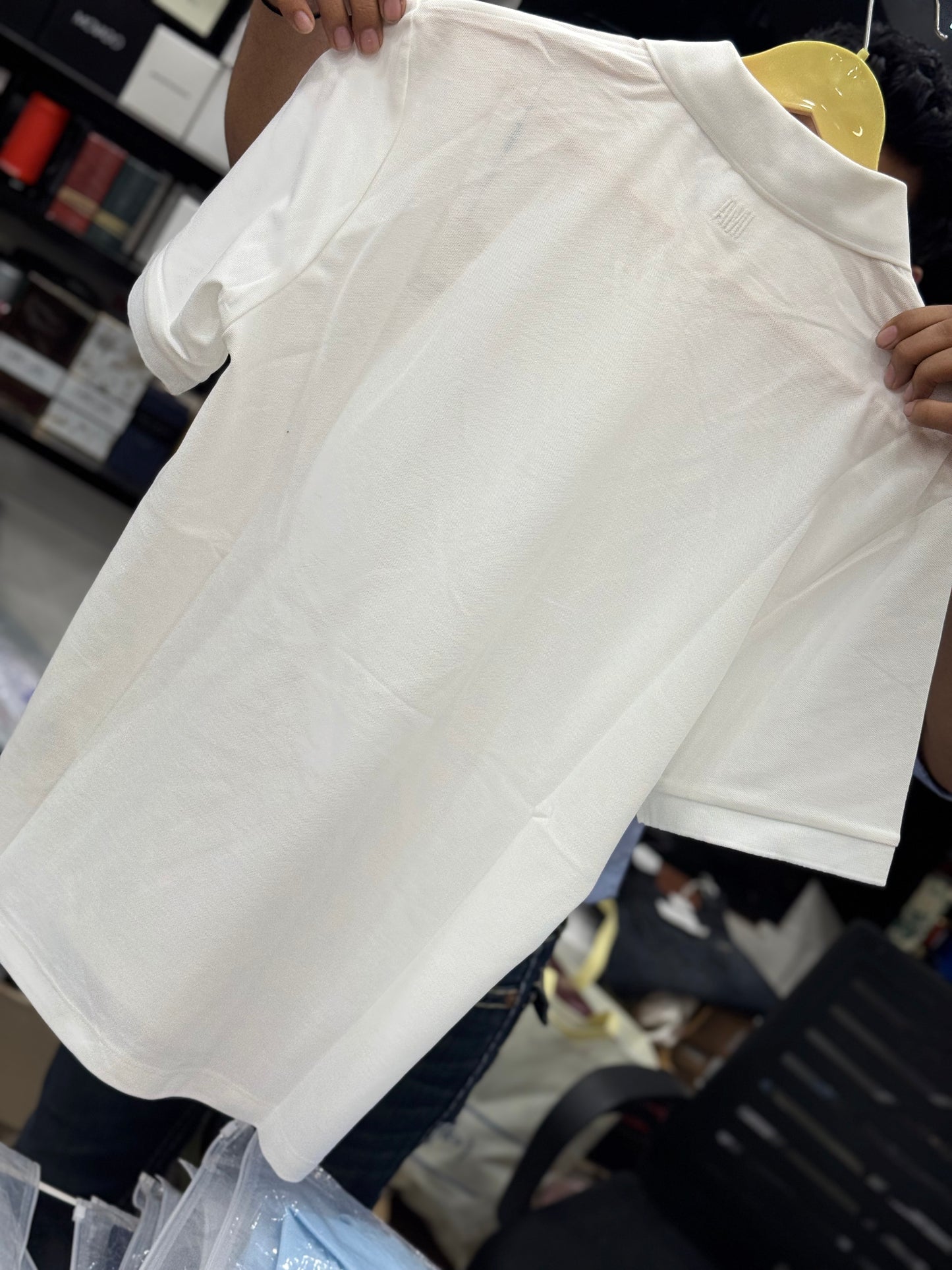 Am_i Paris white polo shirt