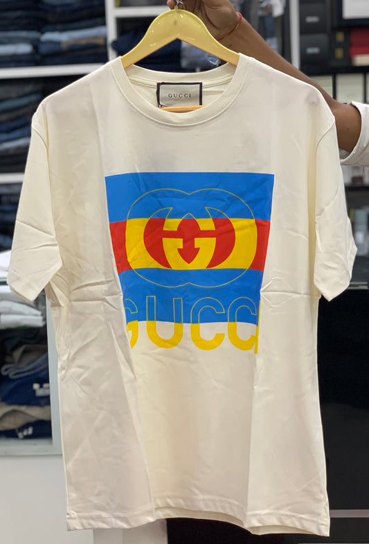 GUCC_I CREAM COLOUR TSHIRT