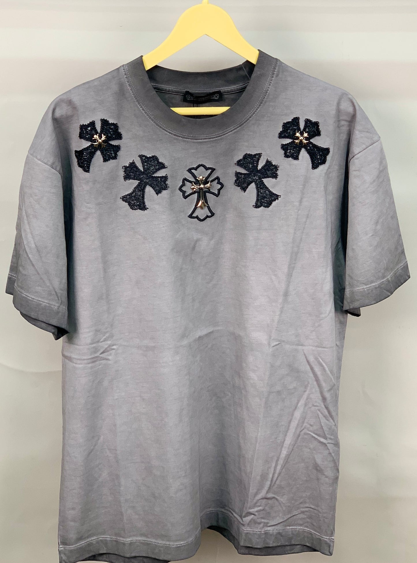 CHROME_HEARTS STUD GREY TSHIRT