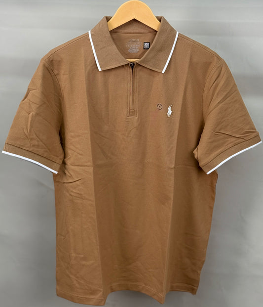 POL_O LIGHT BROWN TSHIRT
