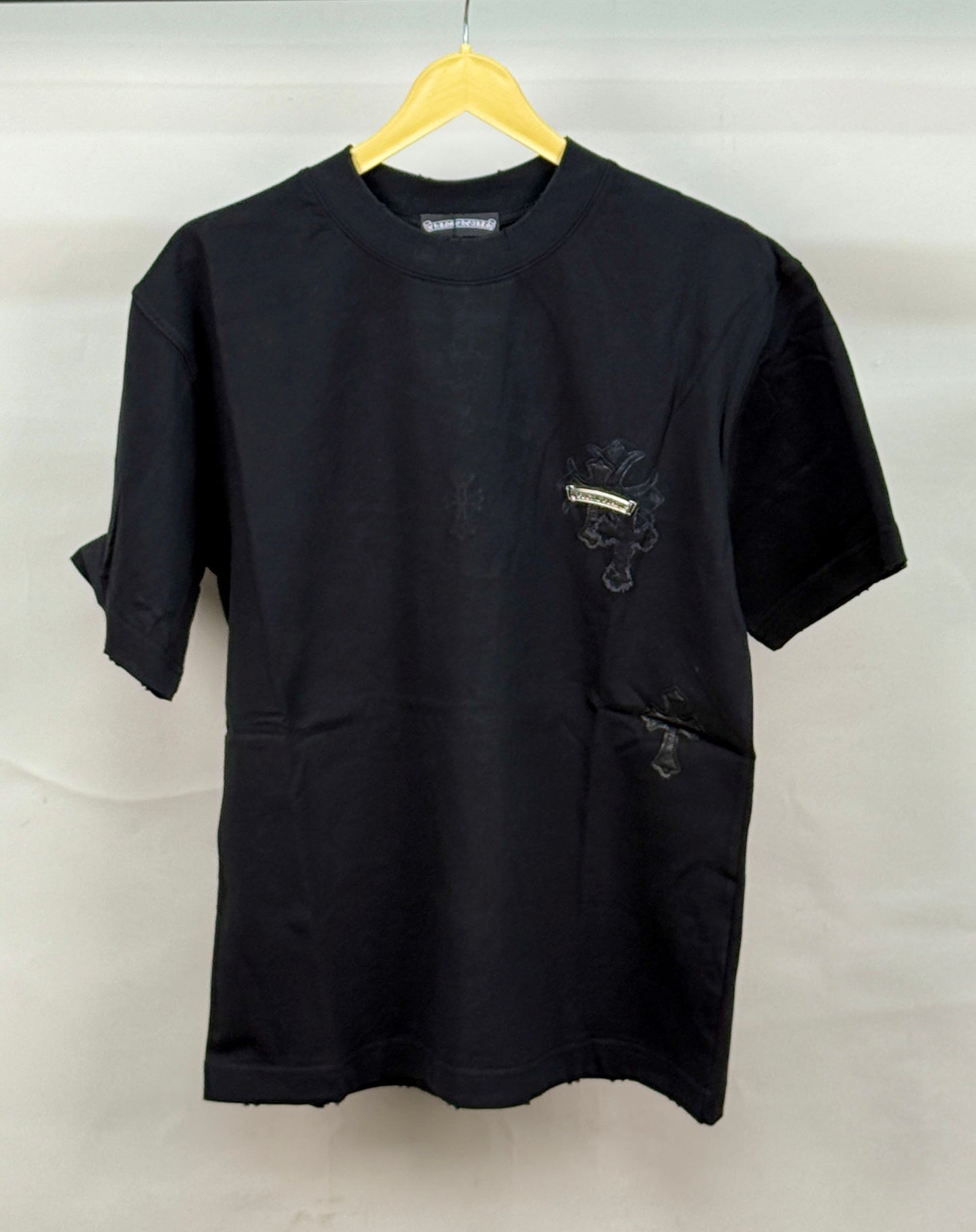 CHROME_HEARTS  STUD BLACK TSHIRT