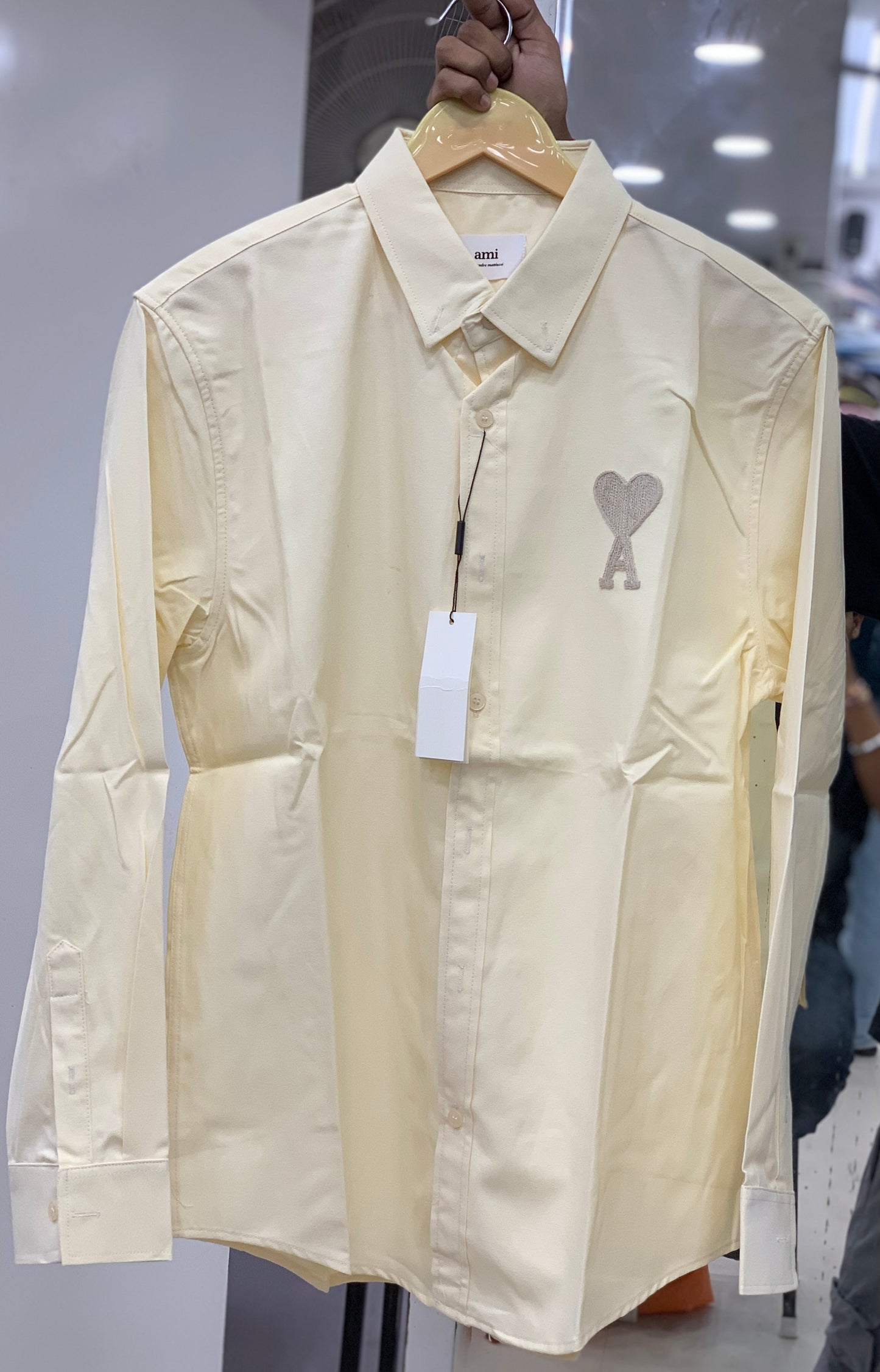 AM I LEMON SHIRT WITH EMBROIDERED LOGO