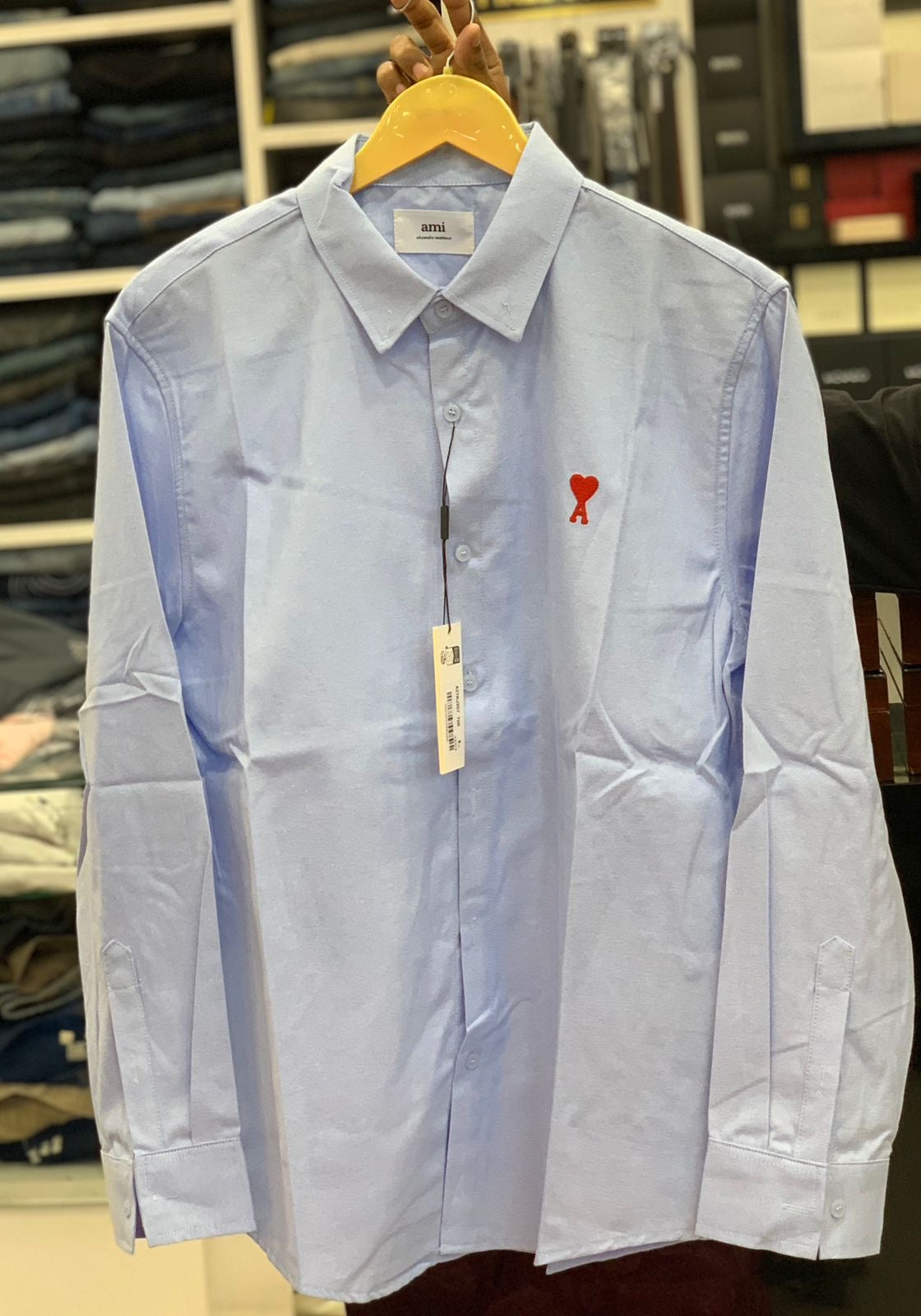 AM I SKY SHIRT WITH RED LOGO