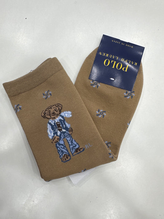POLO BEAR BEIGE SOCKS