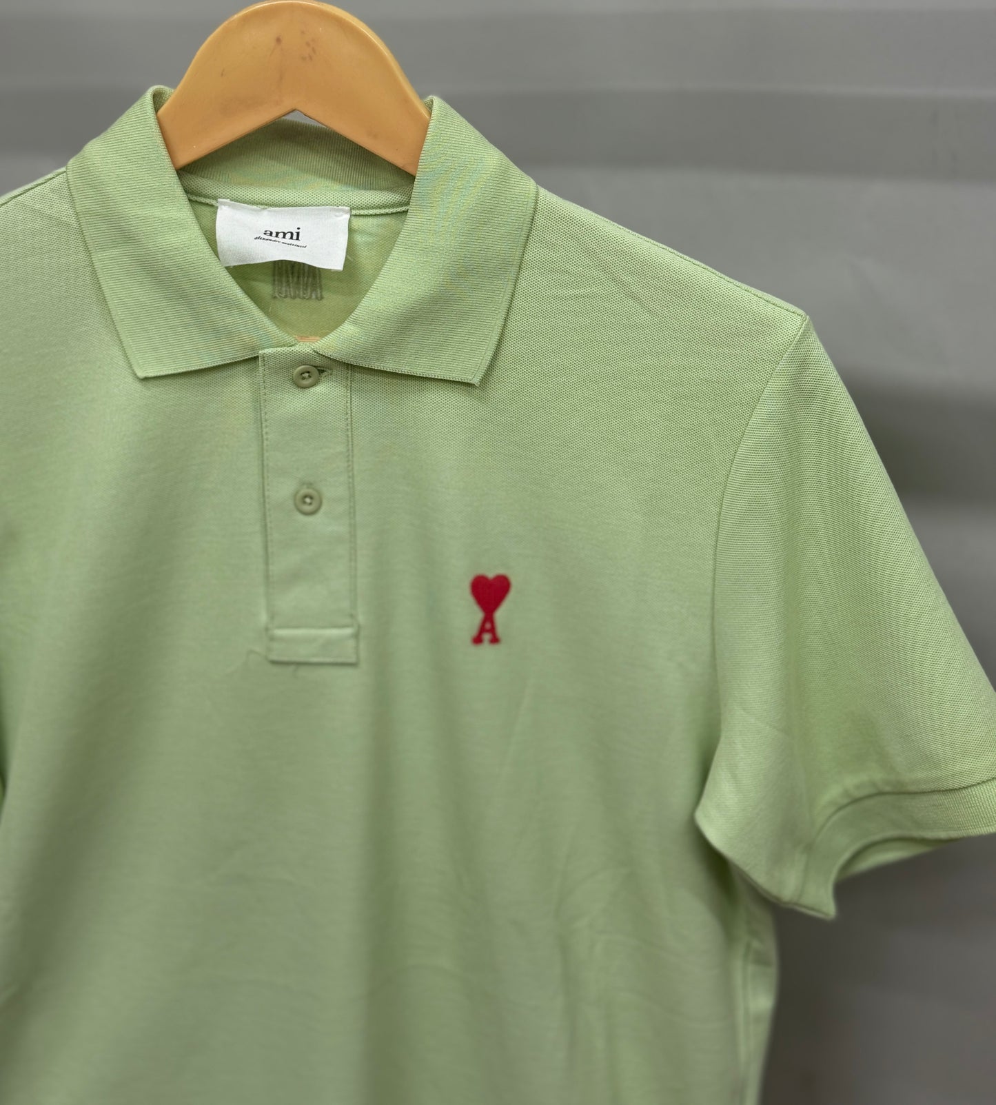 AM_I POLO PASTEL GREEN