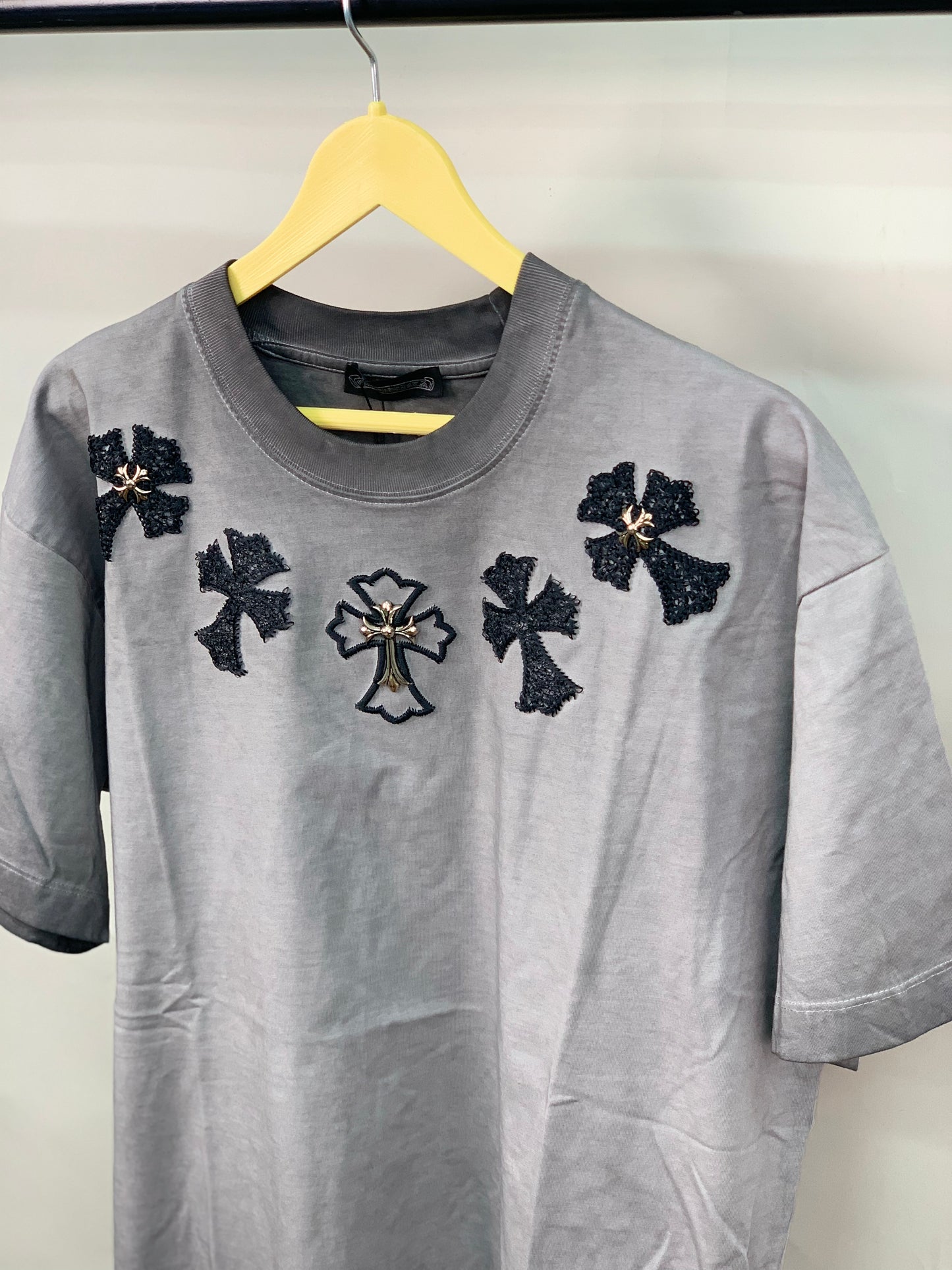 CHROME_HEARTS STUD GREY TSHIRT