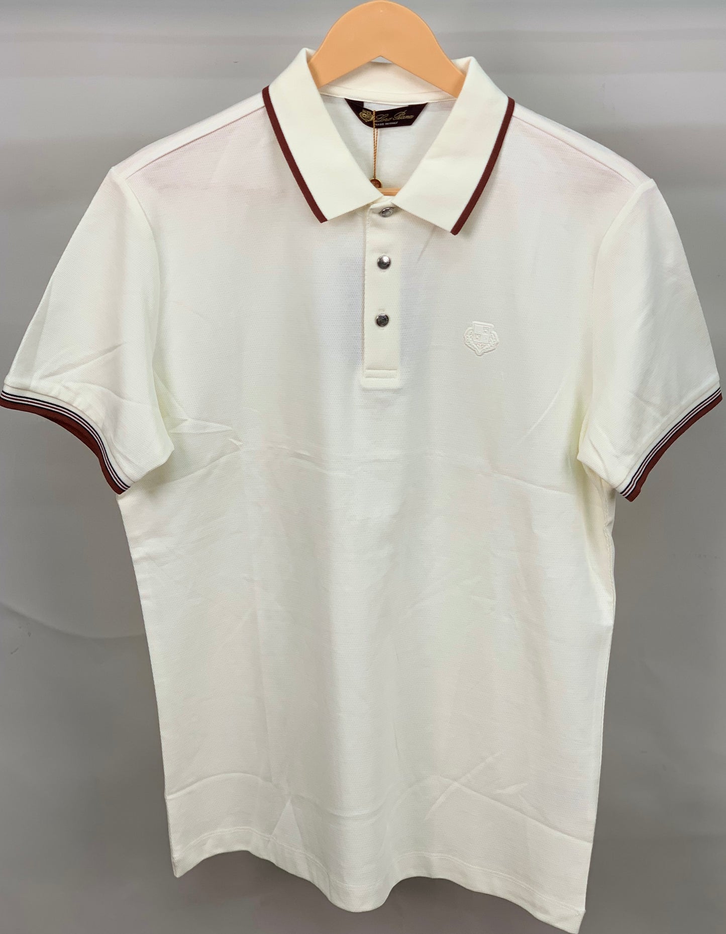 LORO_PIANA POLO OFF WHITE TSHIRT