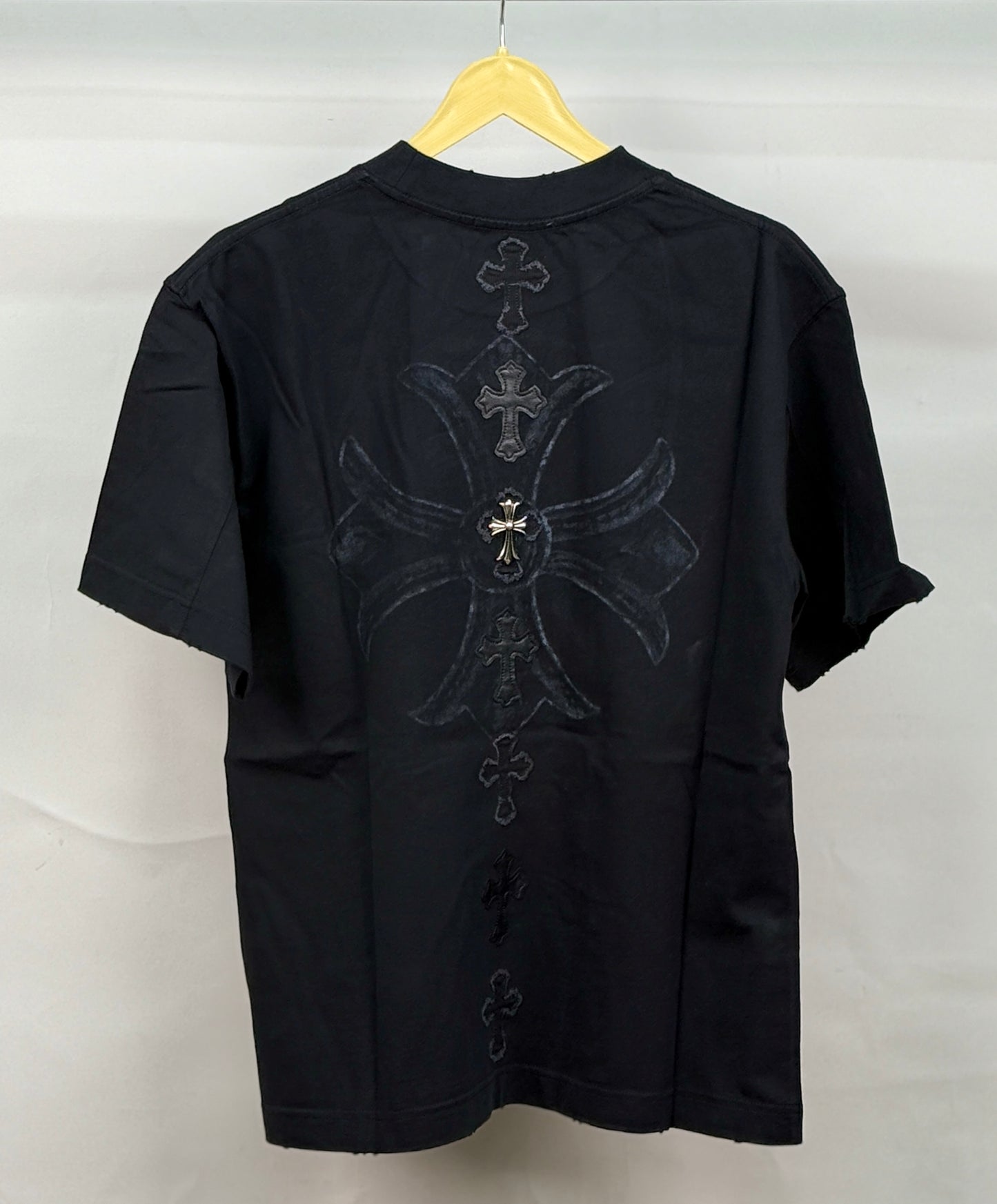 CHROME_HEARTS  STUD BLACK TSHIRT