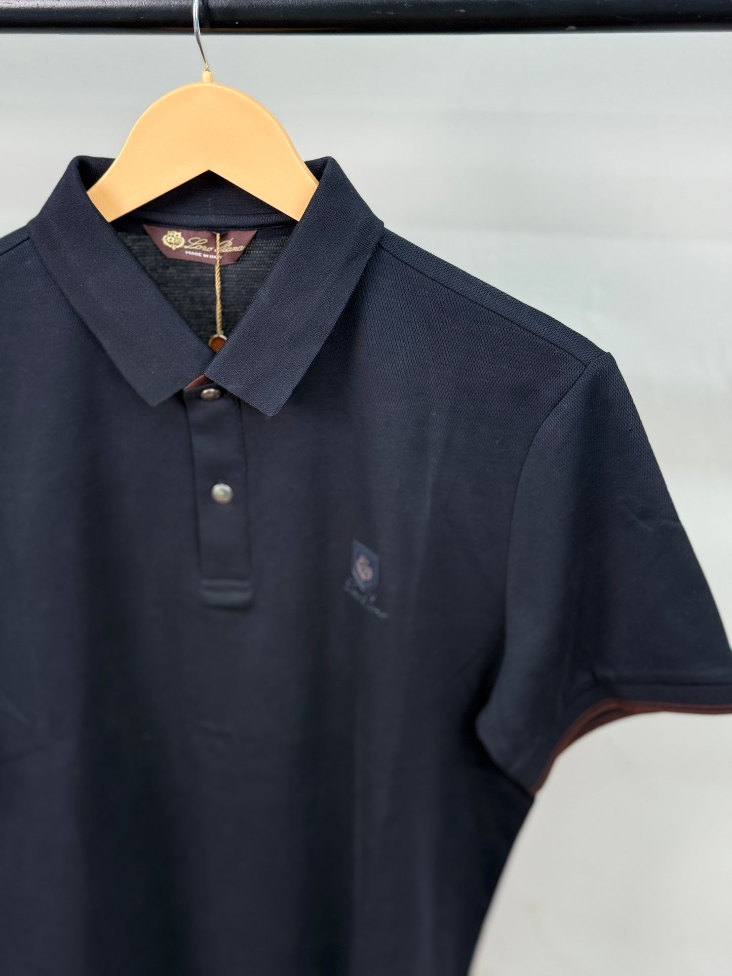 LORO_PIANA POLO DARK BLUE TSHIRT