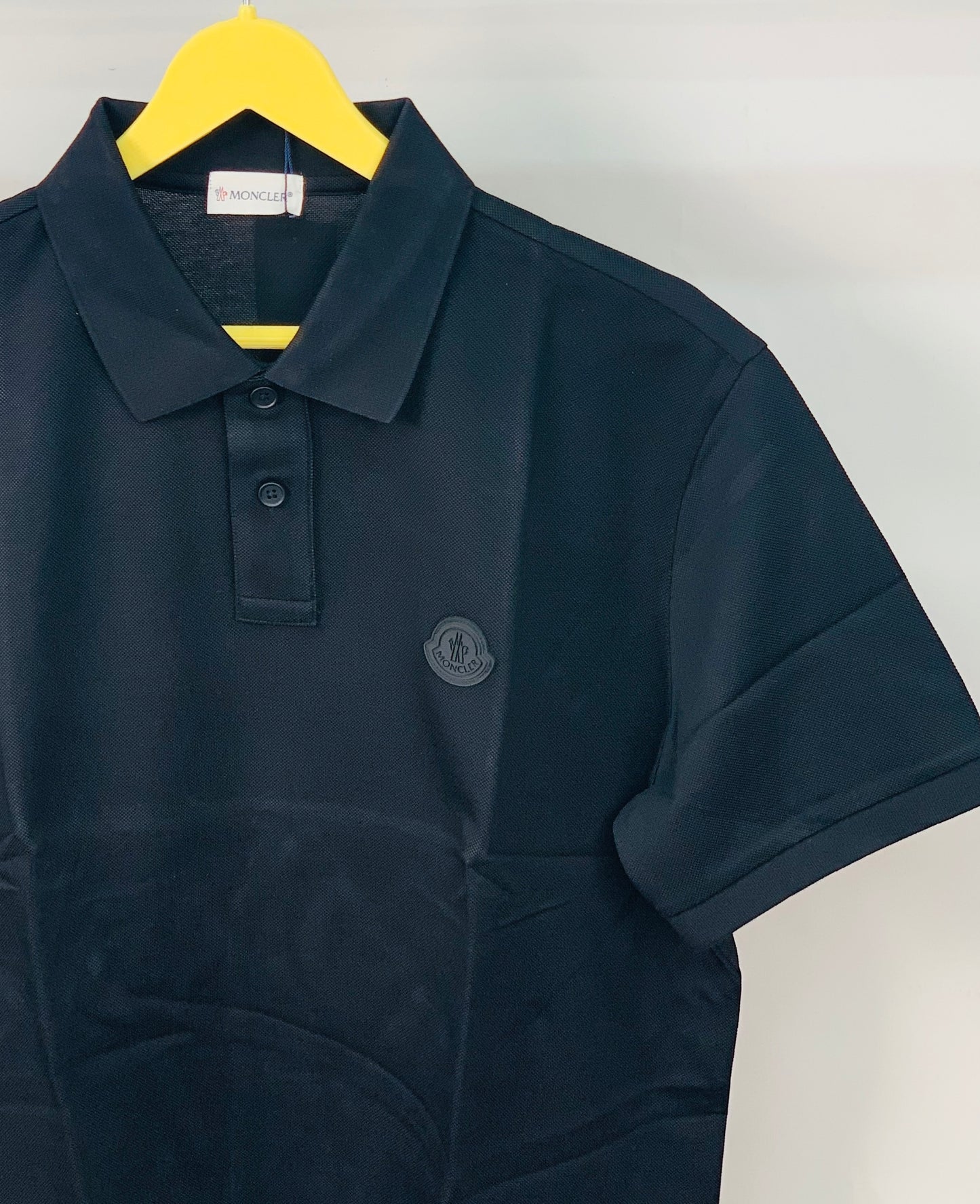 MONCLE_R POLO BLACK TSHIRT