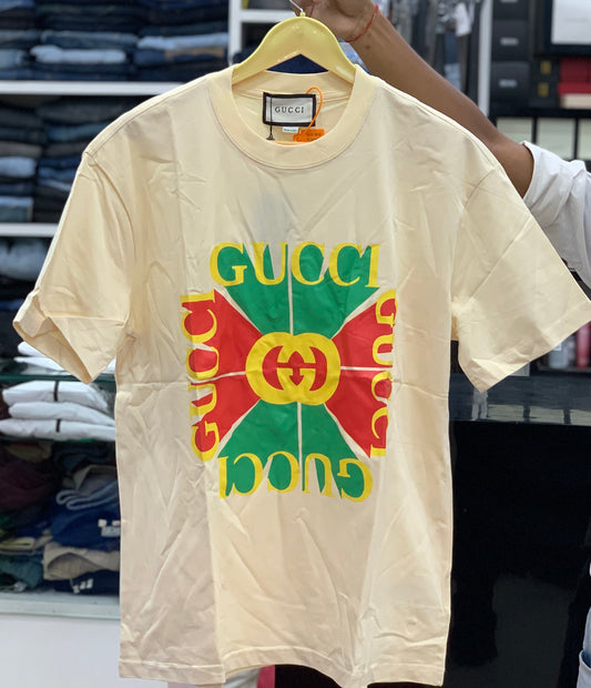 GUCC_I CREAM COLOUR TSHIRT