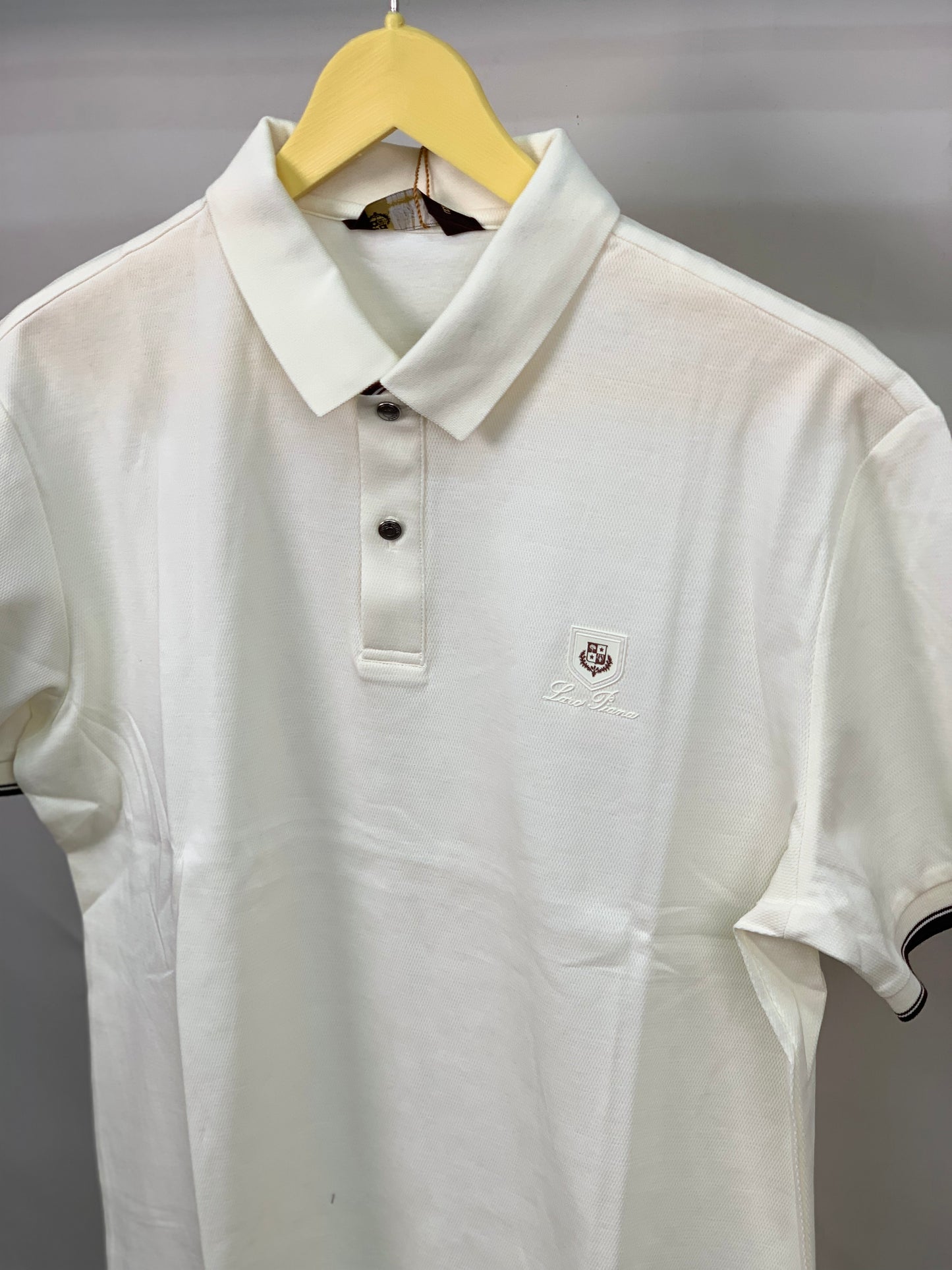 LORO_PIANA POLO OFF WHITE TSHIRT