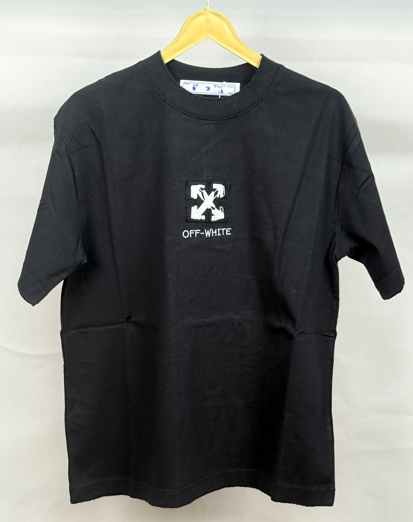 OFF_WHITE WASH BLACK OVERSIZED  TSHIRT