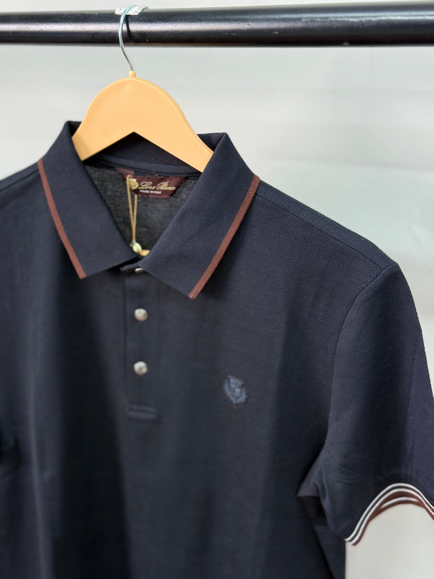 LORO_PIANA POLO DARK BLUE TSHIRT