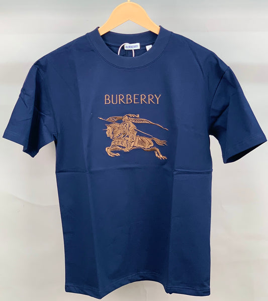 BURBERR_Y NAVY BLUE TSHIRT