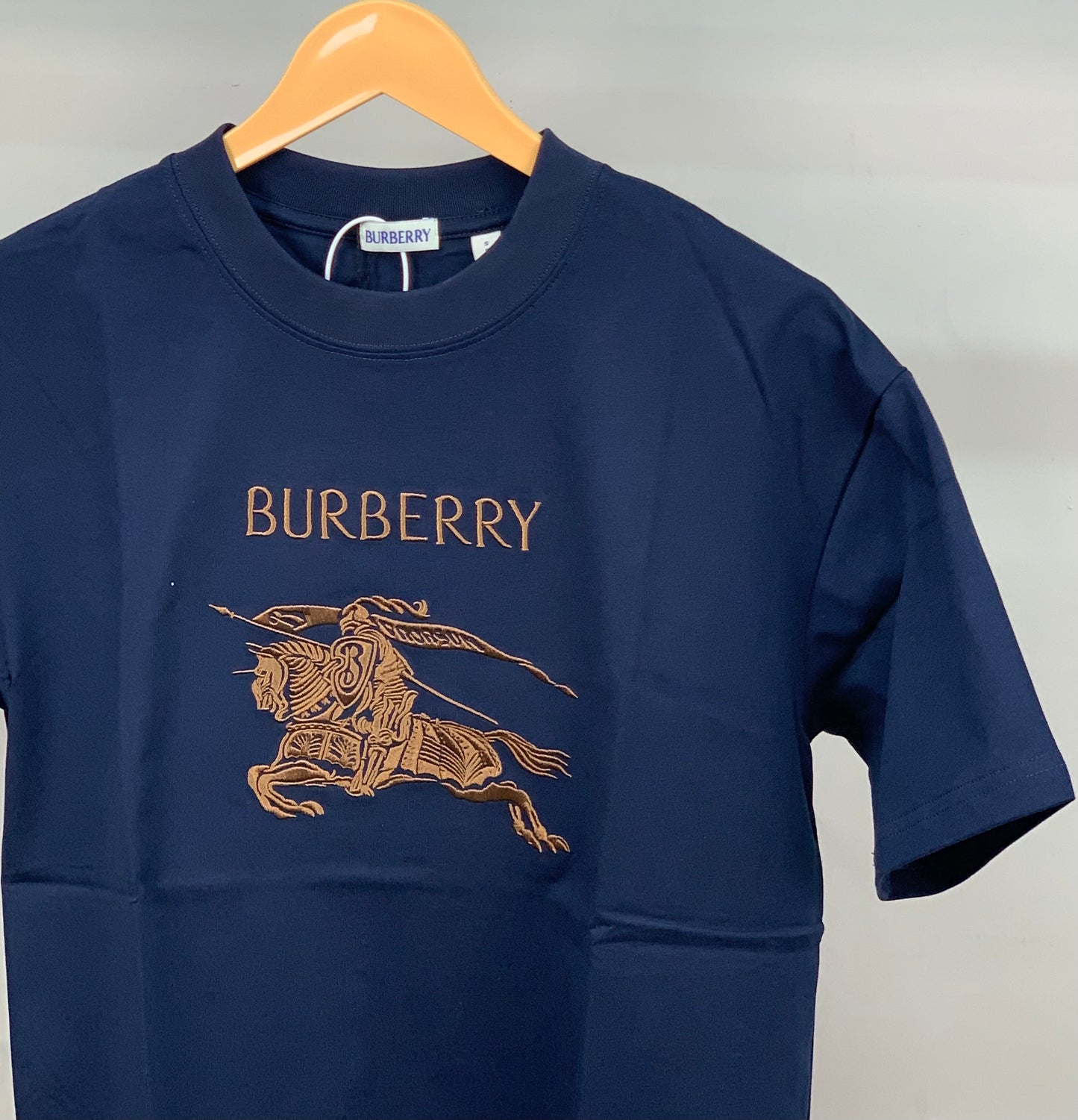 BURBERR_Y NAVY BLUE TSHIRT