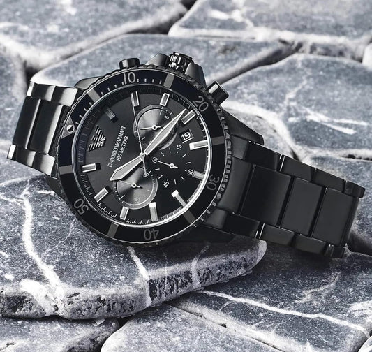 EMPORI_O ARMANI BLACK WATCH