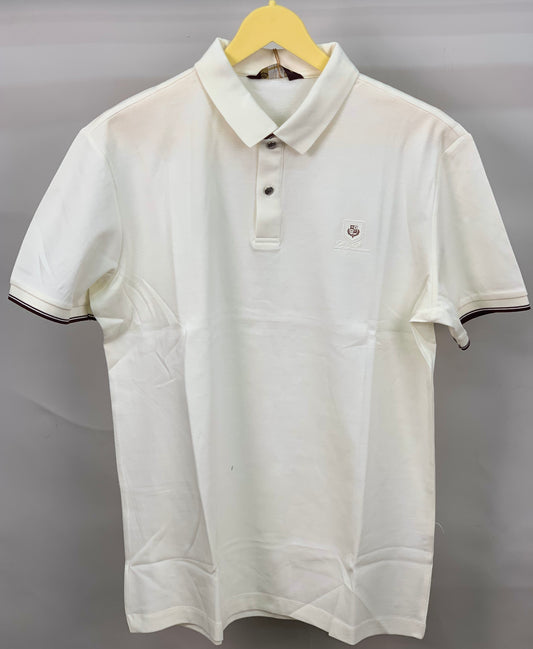 LORO_PIANA POLO OFF WHITE TSHIRT