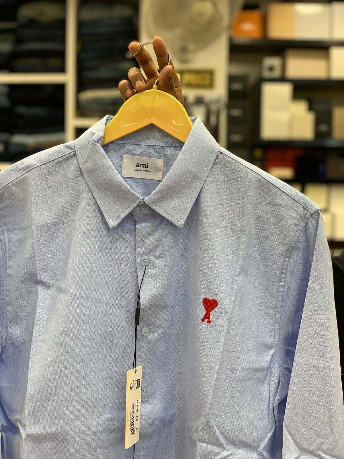 AM I SKY SHIRT WITH RED LOGO