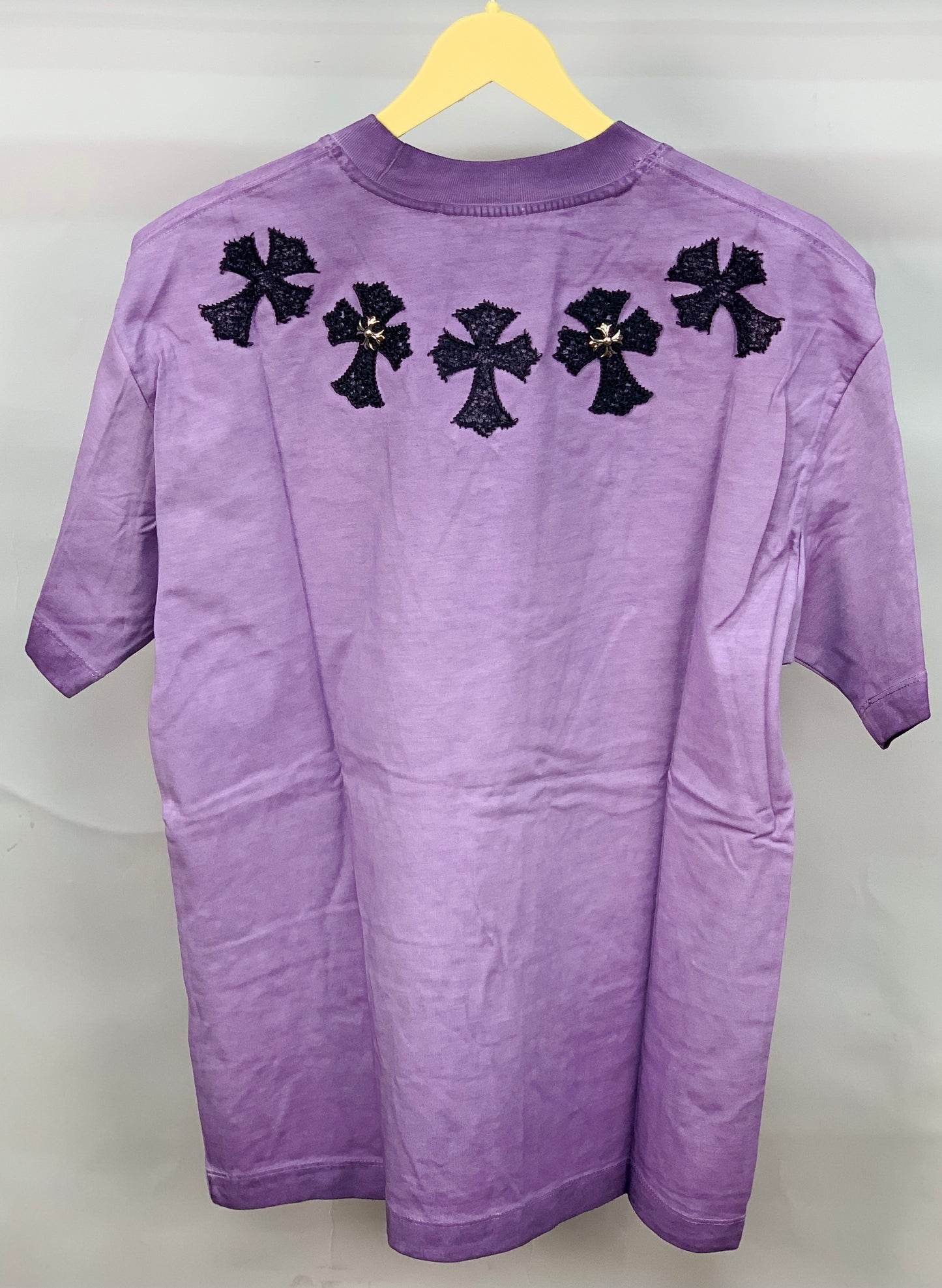 CHROME_HEARTS STUD PURPLE TSHIRT