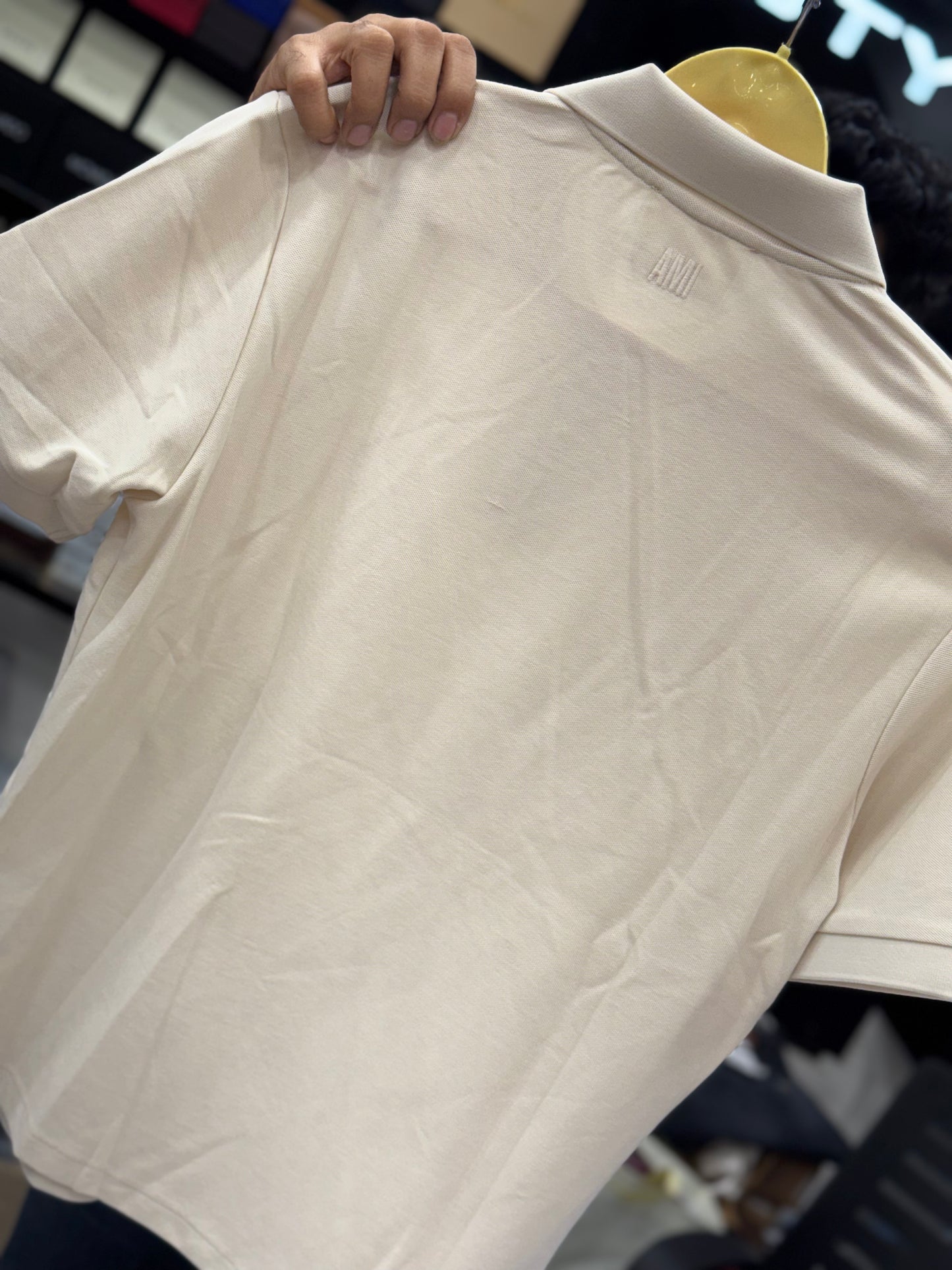 Am_i Paris Light Beige polo shirt