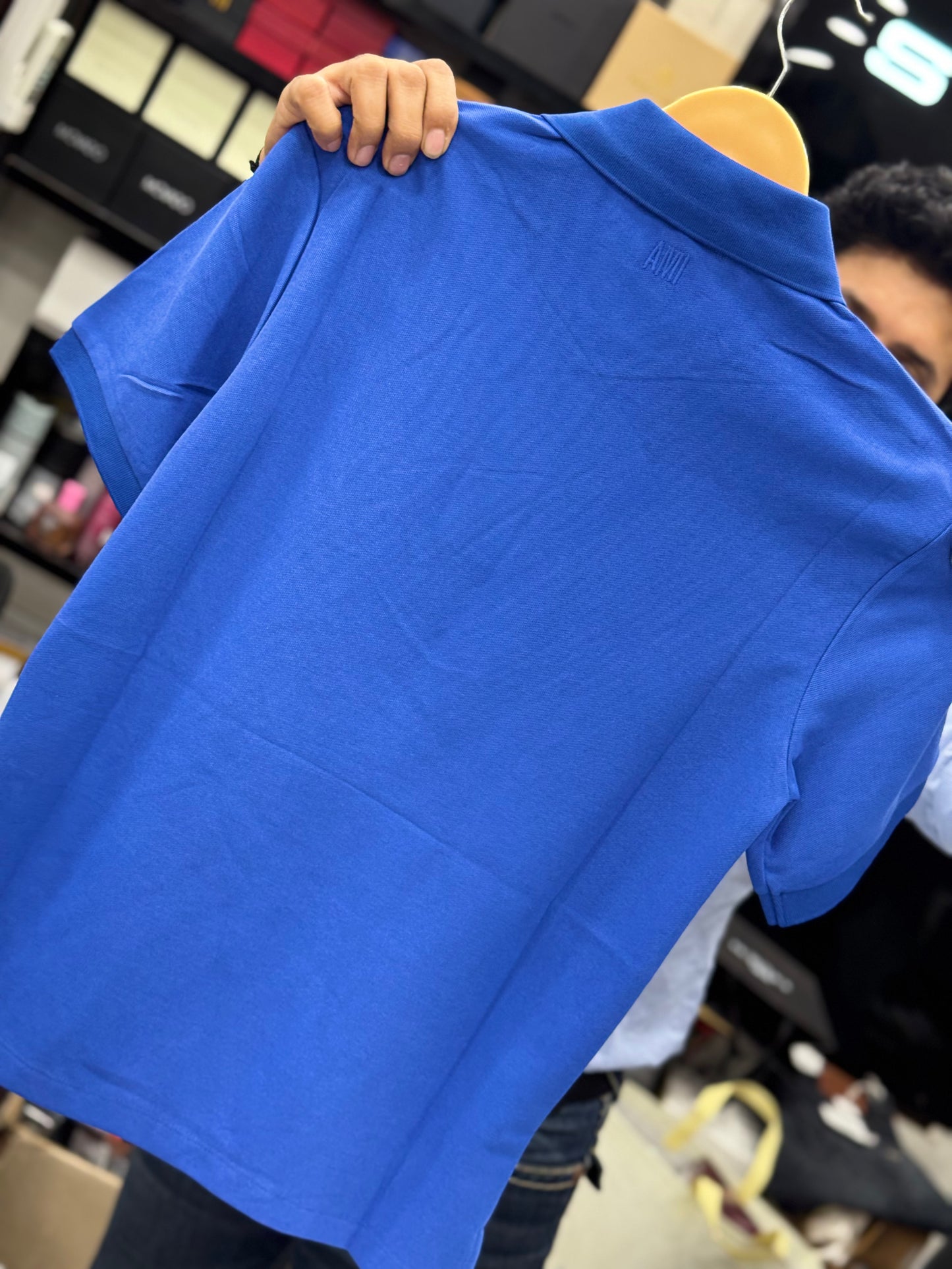 Am_i Paris Blue polo shirt