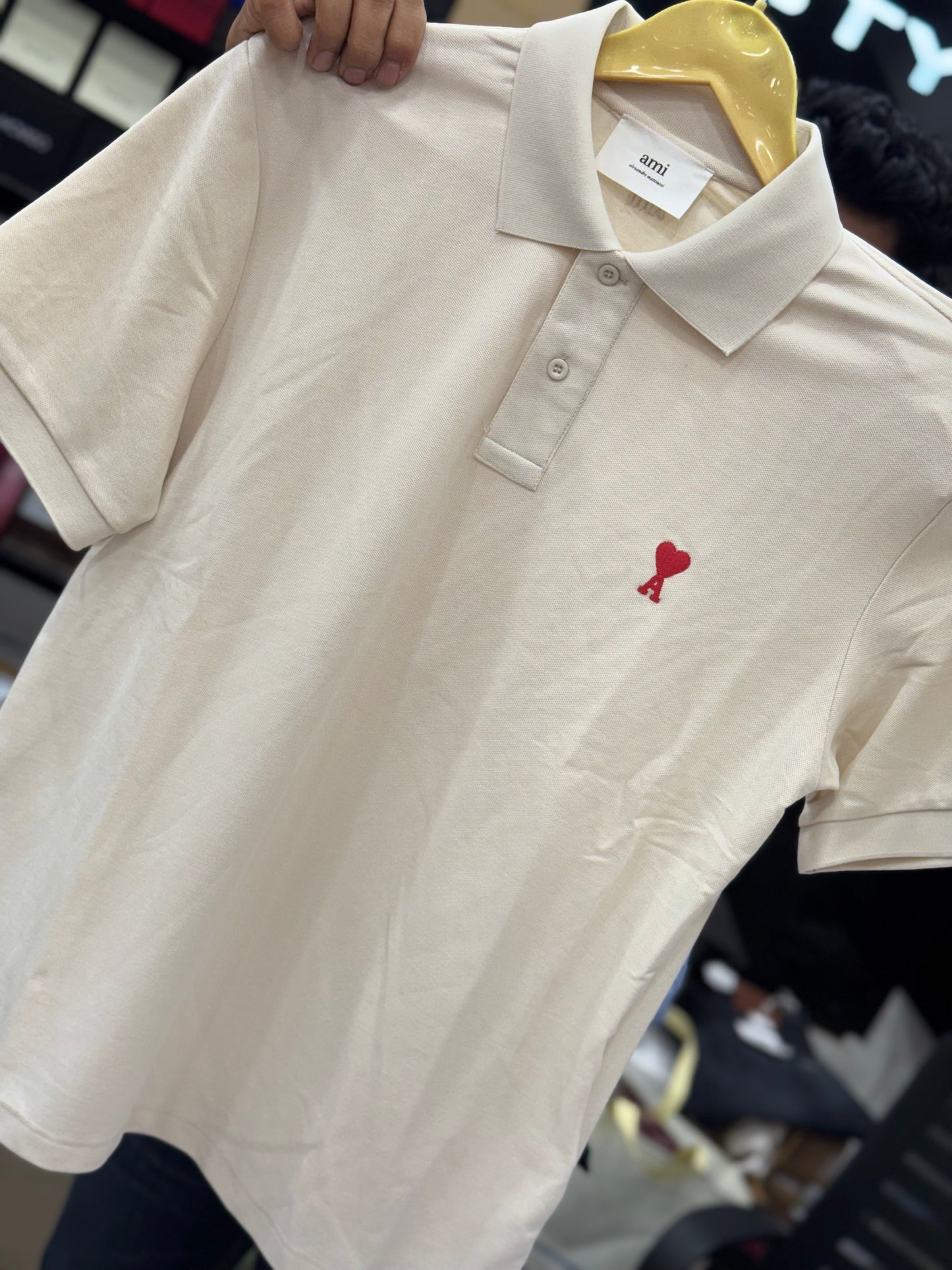 Am_i Paris Light Beige polo shirt