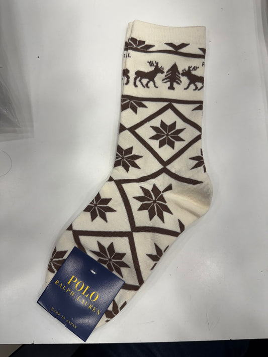 POLO BEAR CREAM BEIGE SOCKS