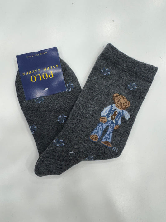 POLO BEAR DARK GREY SOCKS