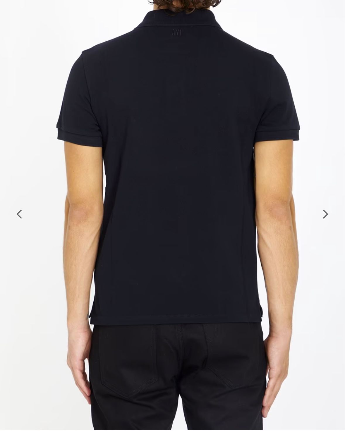 Am_i Paris Black polo shirt